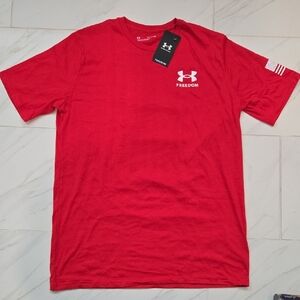 Under Armour Men's Bold Red Freedom Tee